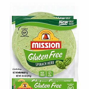 Mission Gluten Free Spinach and Herb Tortilla Wraps