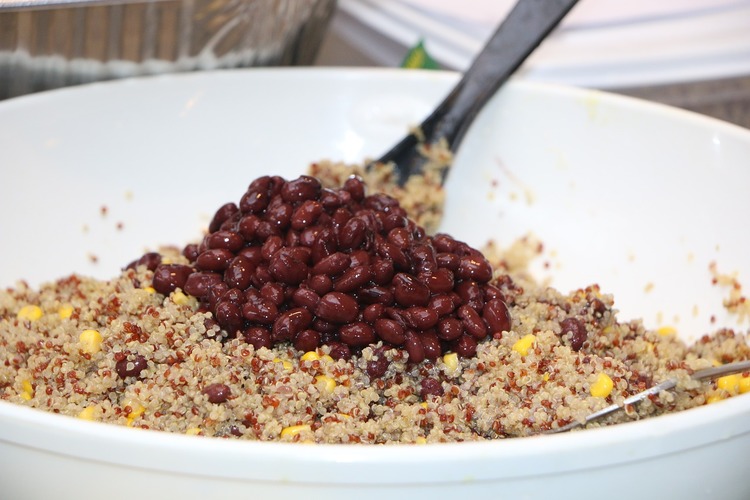 Gluten Free Quinoa Salad with Kidney Beans and Corn